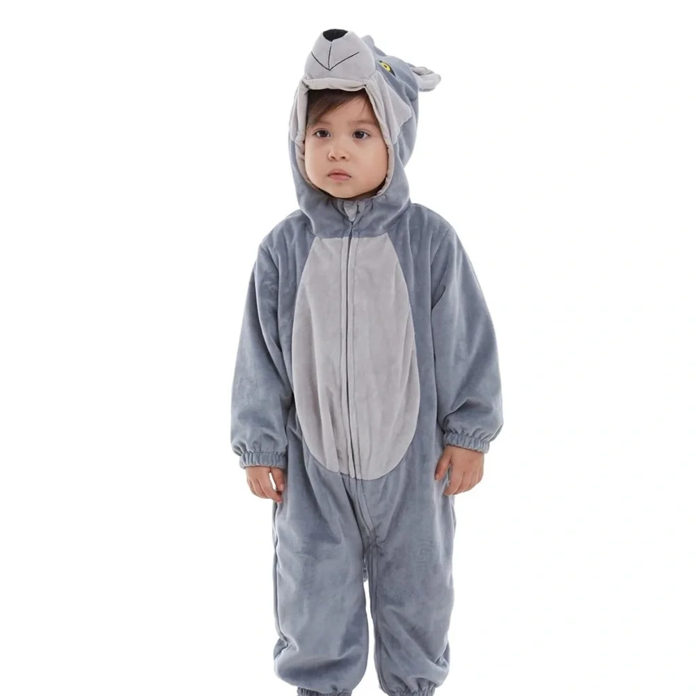 Gray Wolf Kids Costume
